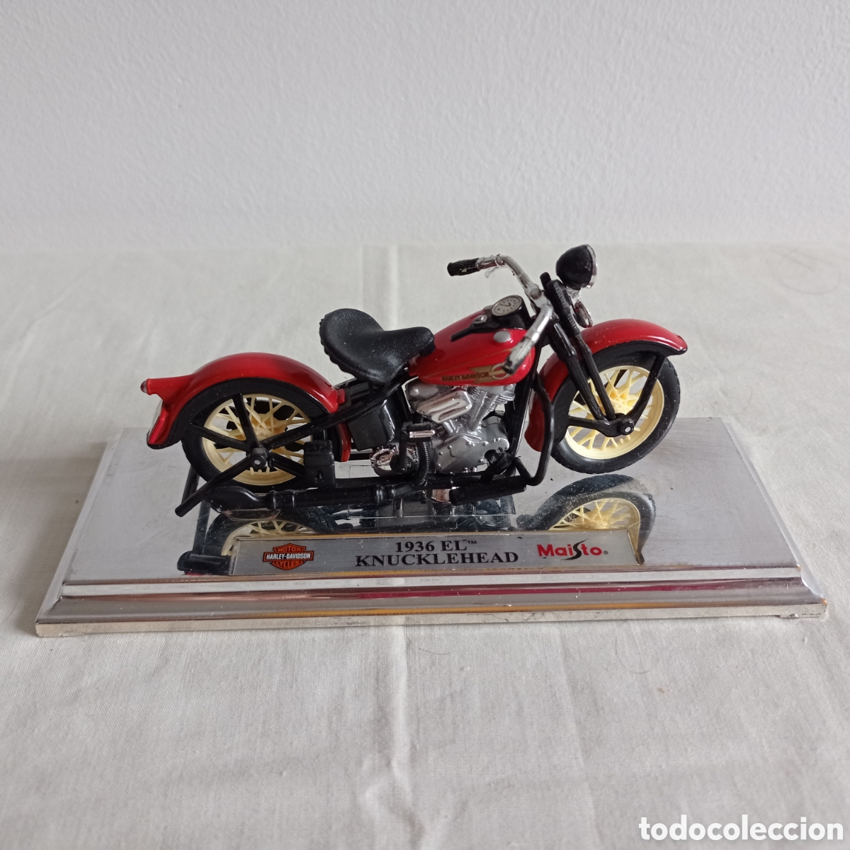 Motos a escala: HARLEY DAVIDSON 1936 EL KNUCKLEHEAD. MAISTO - Foto 1