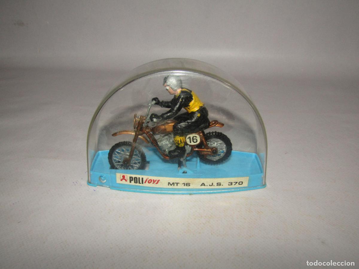 Motorcycle Models: Antigua Moto MT-16, A.J.S. 370 de POLITOYS Made in Italy A&ntilde;os 1980s.