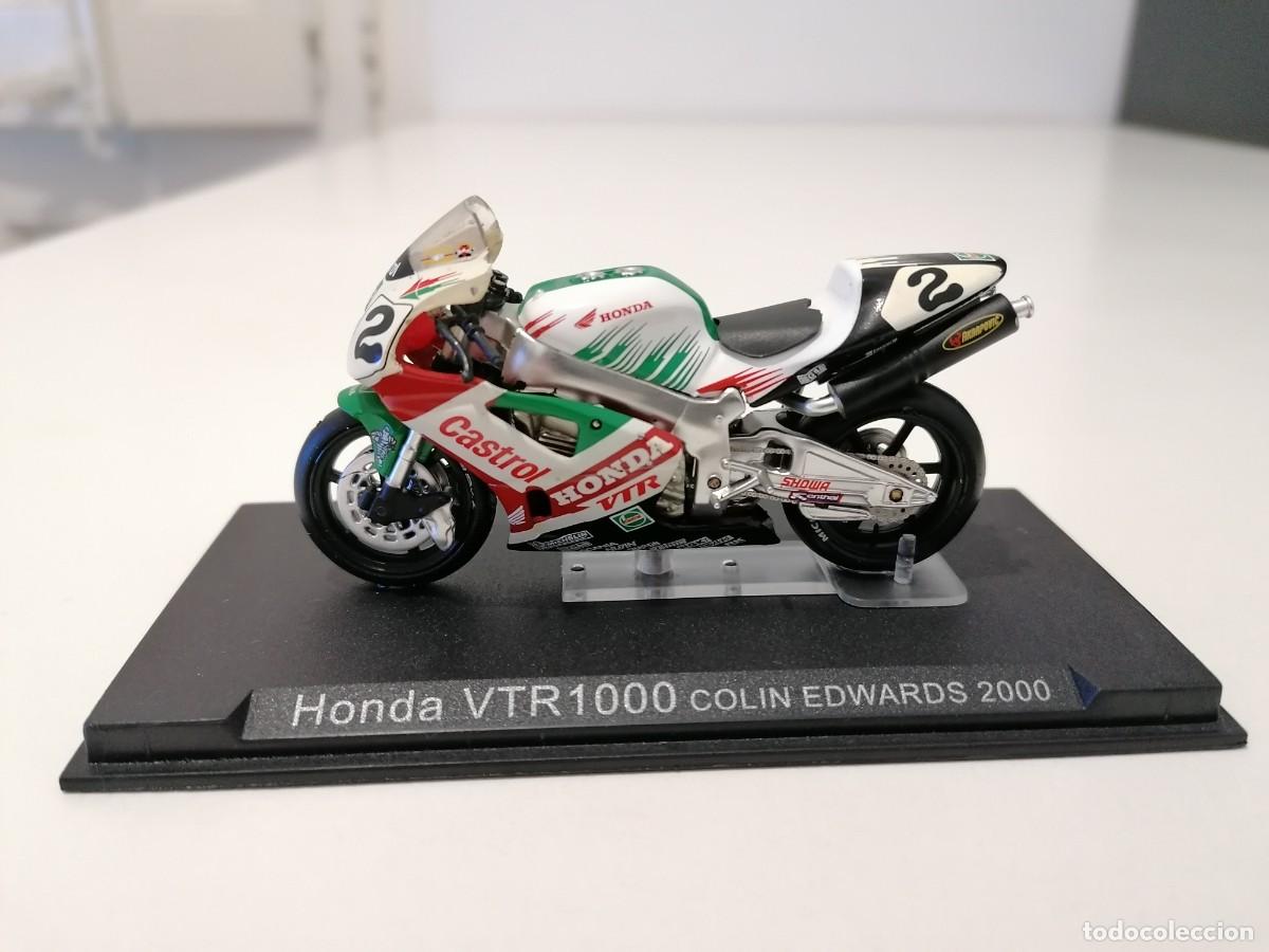 Motorcycle Models: Altaya 1/24 Honda VTR1000 Colin Edwards 2000 Buen Estado