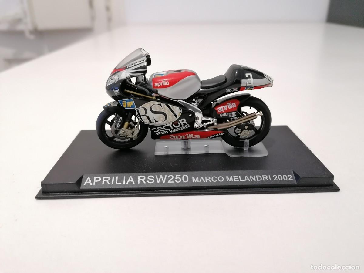 Motos em escala: Altaya 1/24 Aprilia RSW250 Marco Melandri 2002 Buen Estado