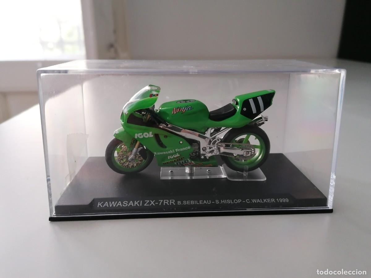 Motorradmodelle: Altaya 1/24 Kawasaki ZX-7RR Sebileau Hislop Walker 1999 Buen Estado