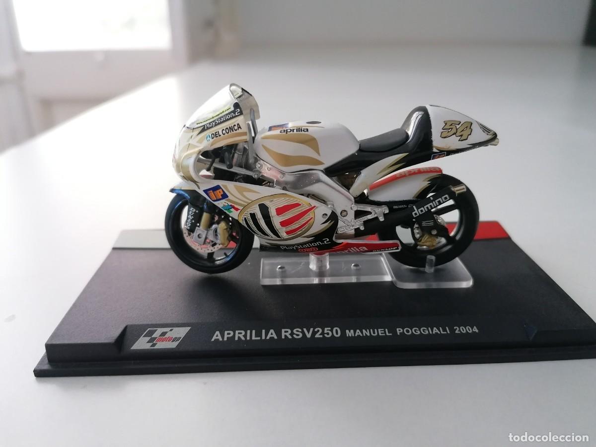 Motorradmodelle: Altaya 1/24 Aprilia RSV250 Manuel Poggiali 2004 Buen Estado
