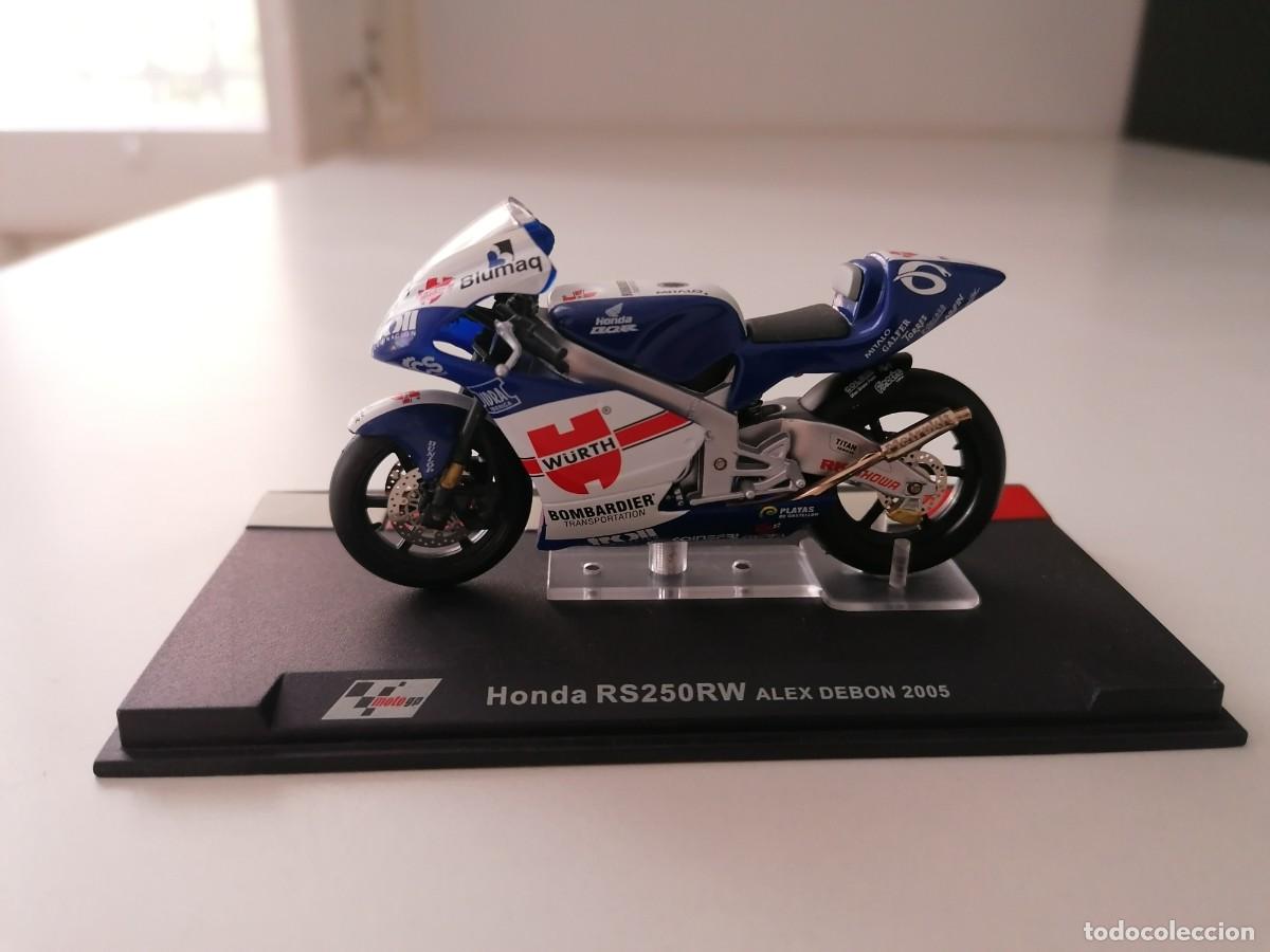 Motos a escala: Altaya 1/24 Honda RS250RW Alex Debon 2005 Buen Estado