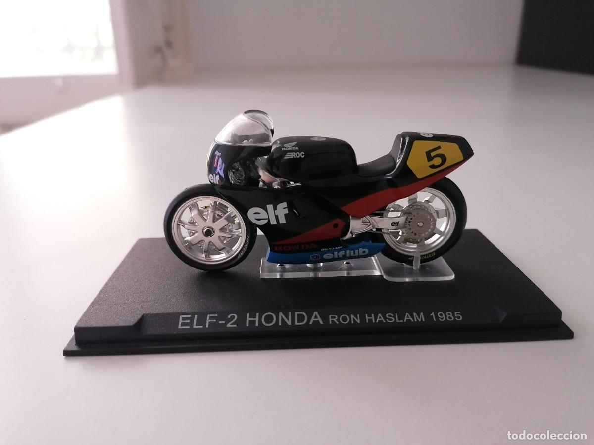 Motorradmodelle: Altaya 1/24 ELF-2 Honda Ron Haslam 1985 Buen Estado