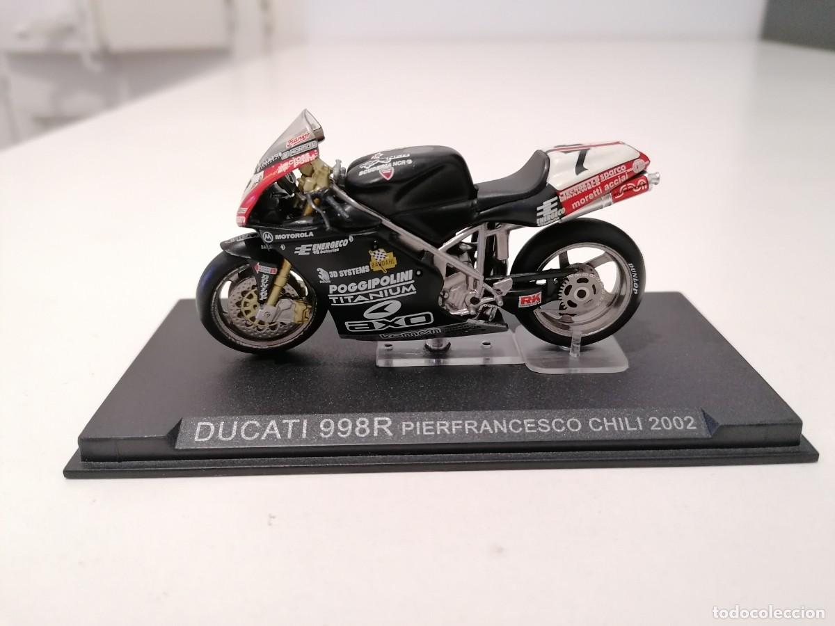 Motos a escala: Altaya 1/24 Ducati 998R Pierfrancesco Chili 2002 Buen Estado