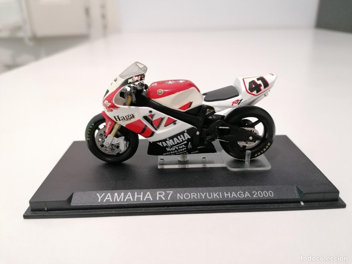 Motos a escala: Altaya 1/24 Yamaha R7 Noriyuki Haga 2000 Buen Estado