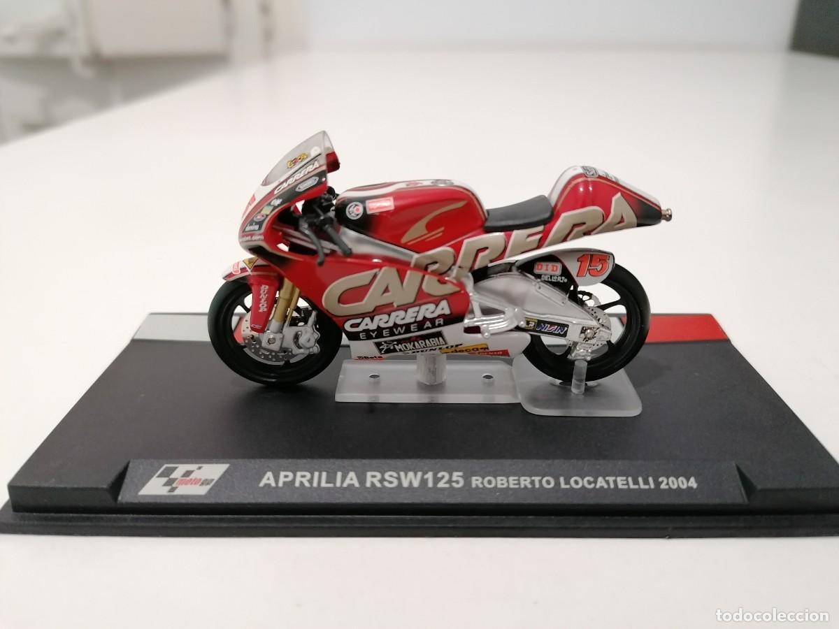 Motos a escala: Altaya 1/24 Aprilia RSW125 Roberto Locatelli 2004 Buen Estado