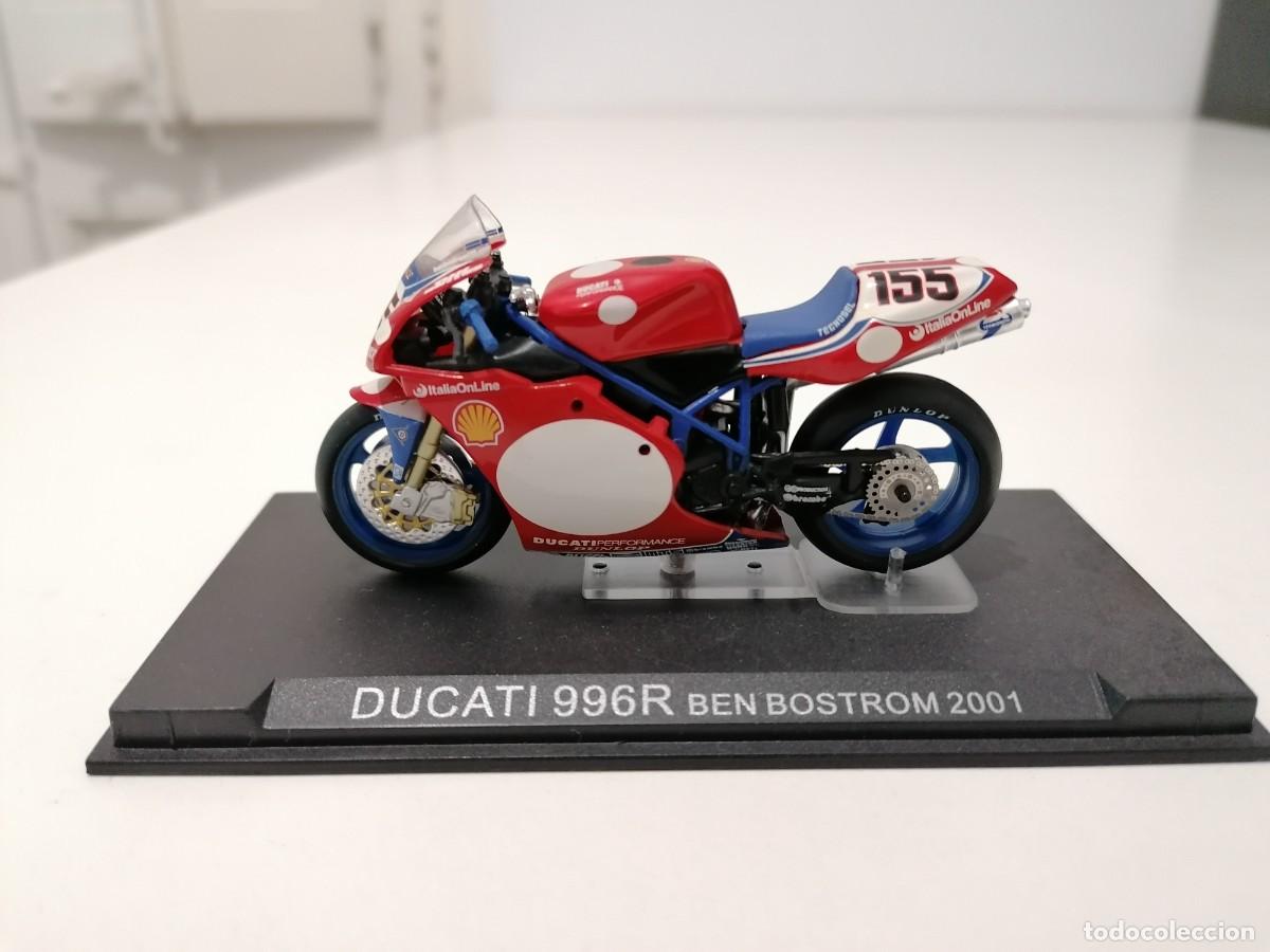 Motos a escala: Altaya 1/24 Ducati 996R Ben Bostrom 2001 Buen Estado