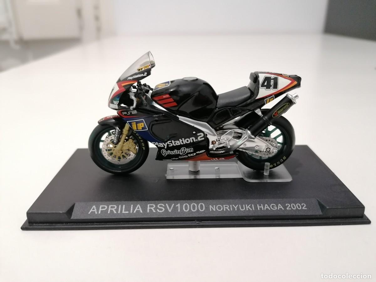 Motorradmodelle: Altaya 1/24 Aprilia RSV1000 Noriyuki Haga 2002 Buen Estado
