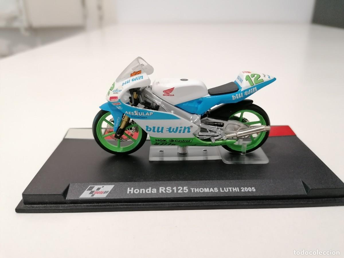 Motos a escala: Altaya 1/24 Honda RS125 Thomas Luthi 2005 Buen Estado