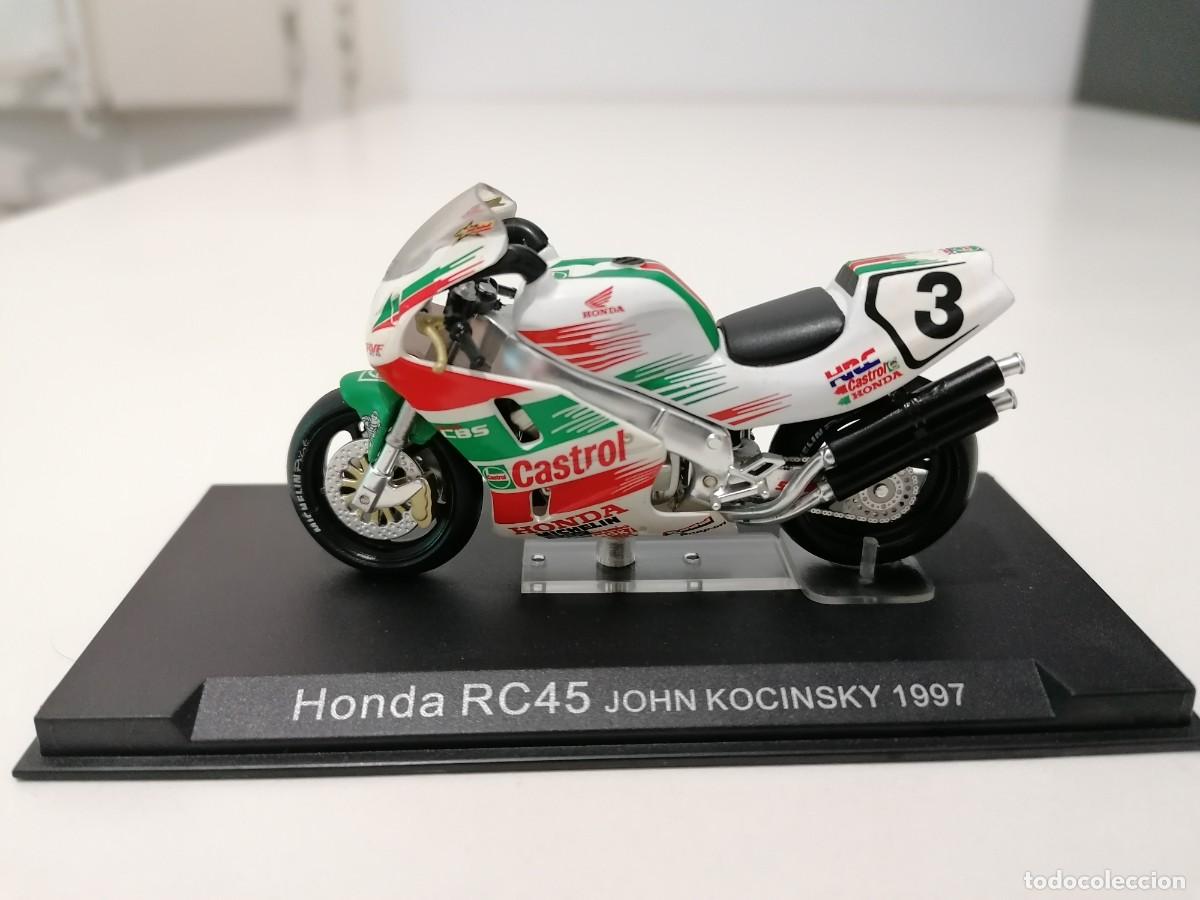 Motos a escala: Altaya 1/24 Honda RC45 John Kocinsky 1997 Buen Estado