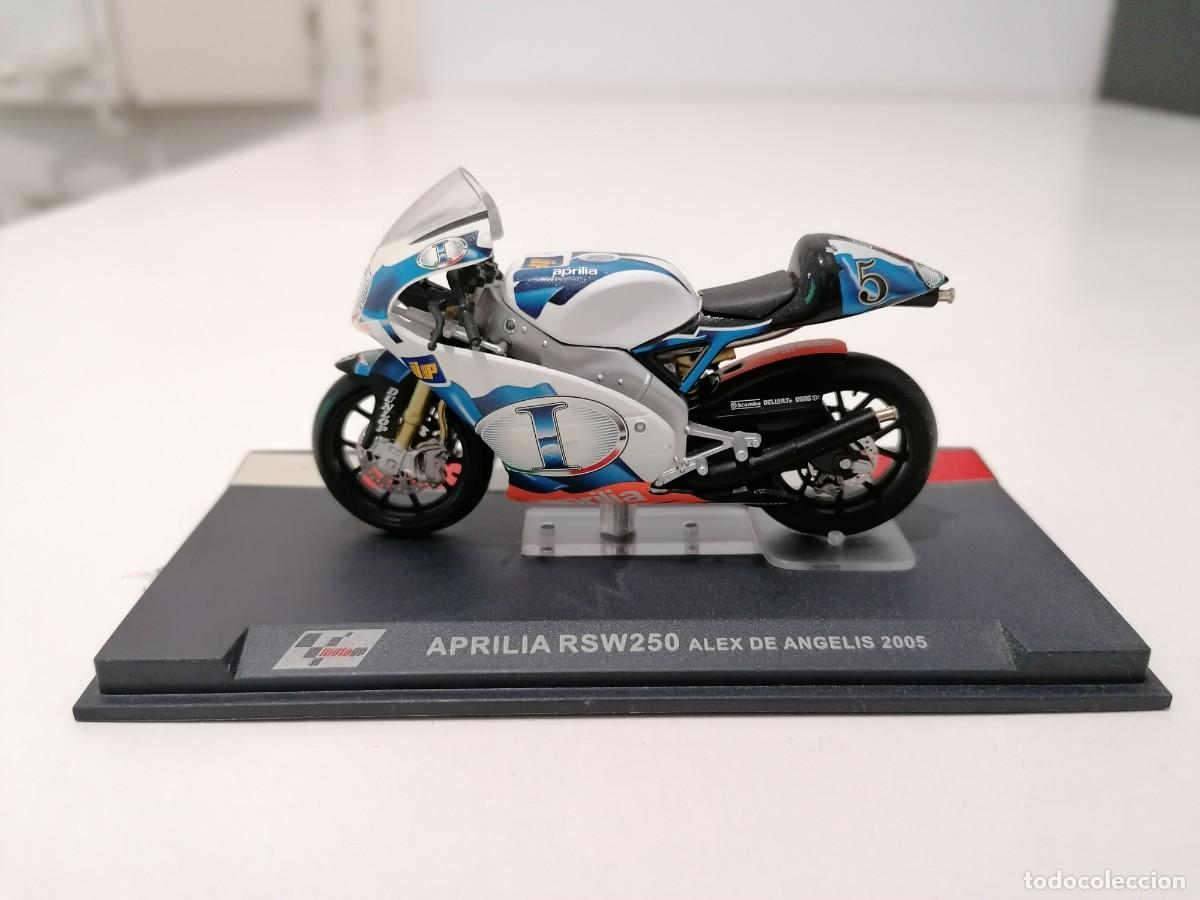 Motos a escala: Altaya 1/24 Aprilia RSW250 Alex de Angelis 2005 Buen Estado
