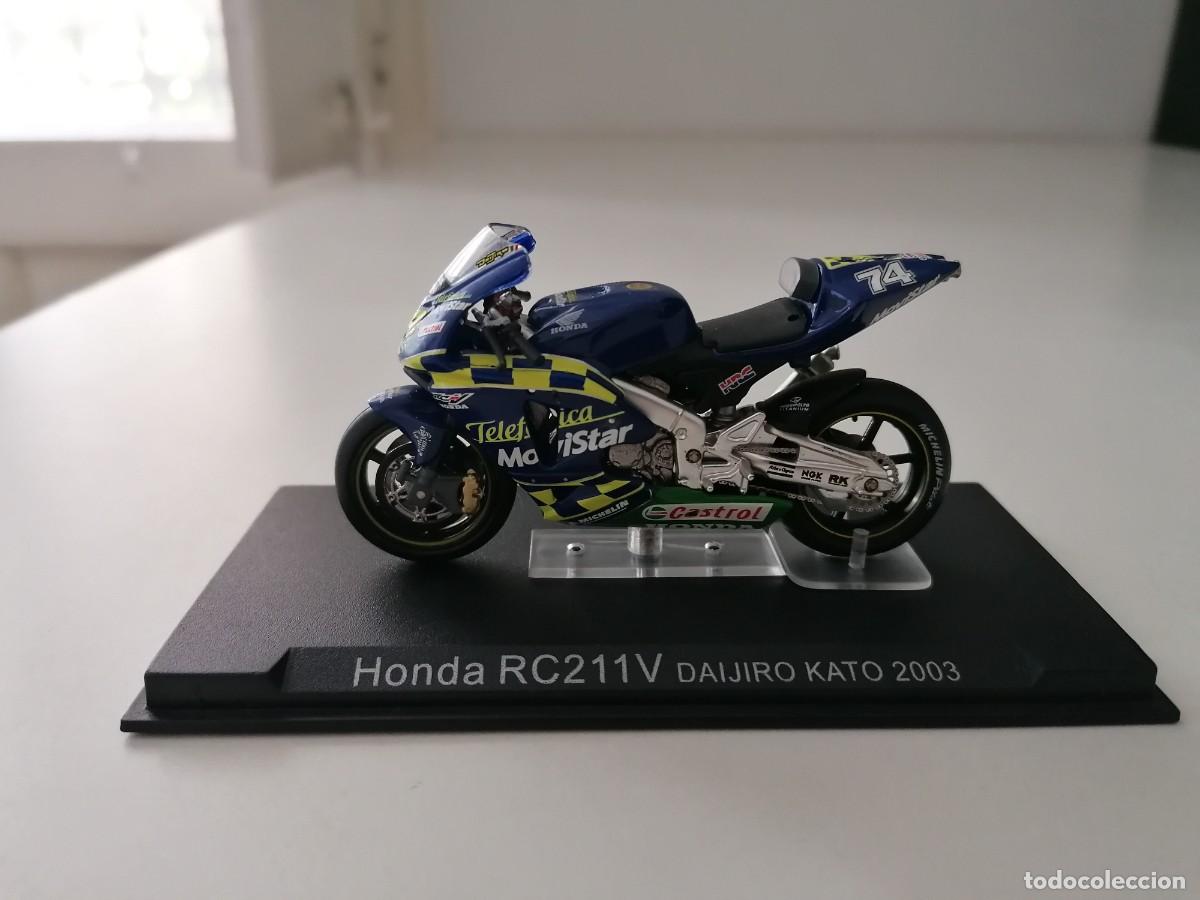Motos a escala: Altaya 1/24 Honda RC211V Daijiro Kato 2003 Buen Estado