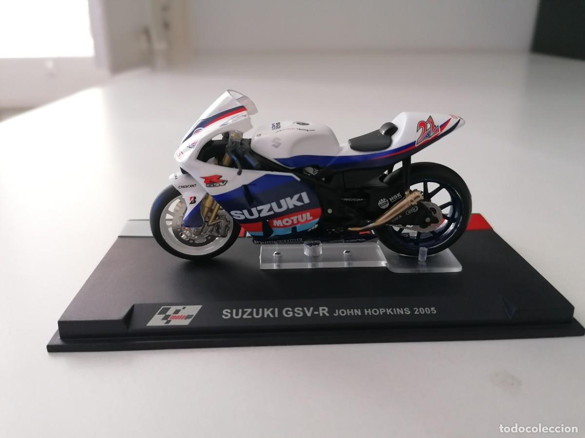 Motos a escala: Altaya 1/24 Suzuki GSV-R John Hopkins 2005 Buen Estado