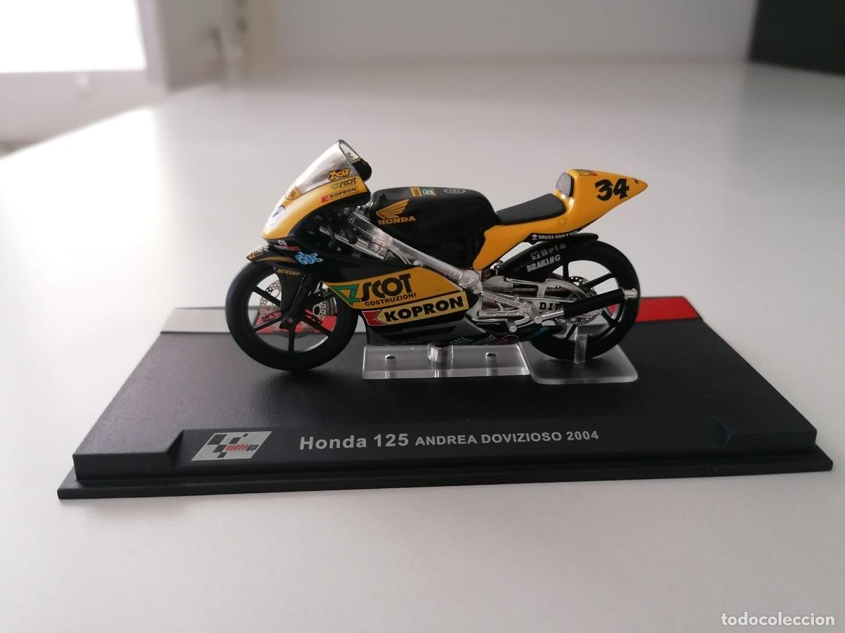 Motos a escala: Altaya 1/24 Honda 125 Andrea Dovizioso 2004 Buen Estado