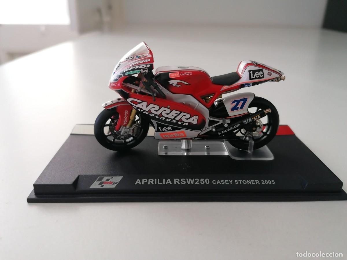 Motos a escala: Altaya 1/24 Aprilia RSW250 Casey Stoner 2005 Buen Estado