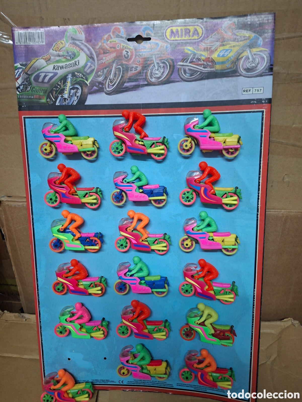 Motos a escala: Blister motos mira.con 18 motos de plastico