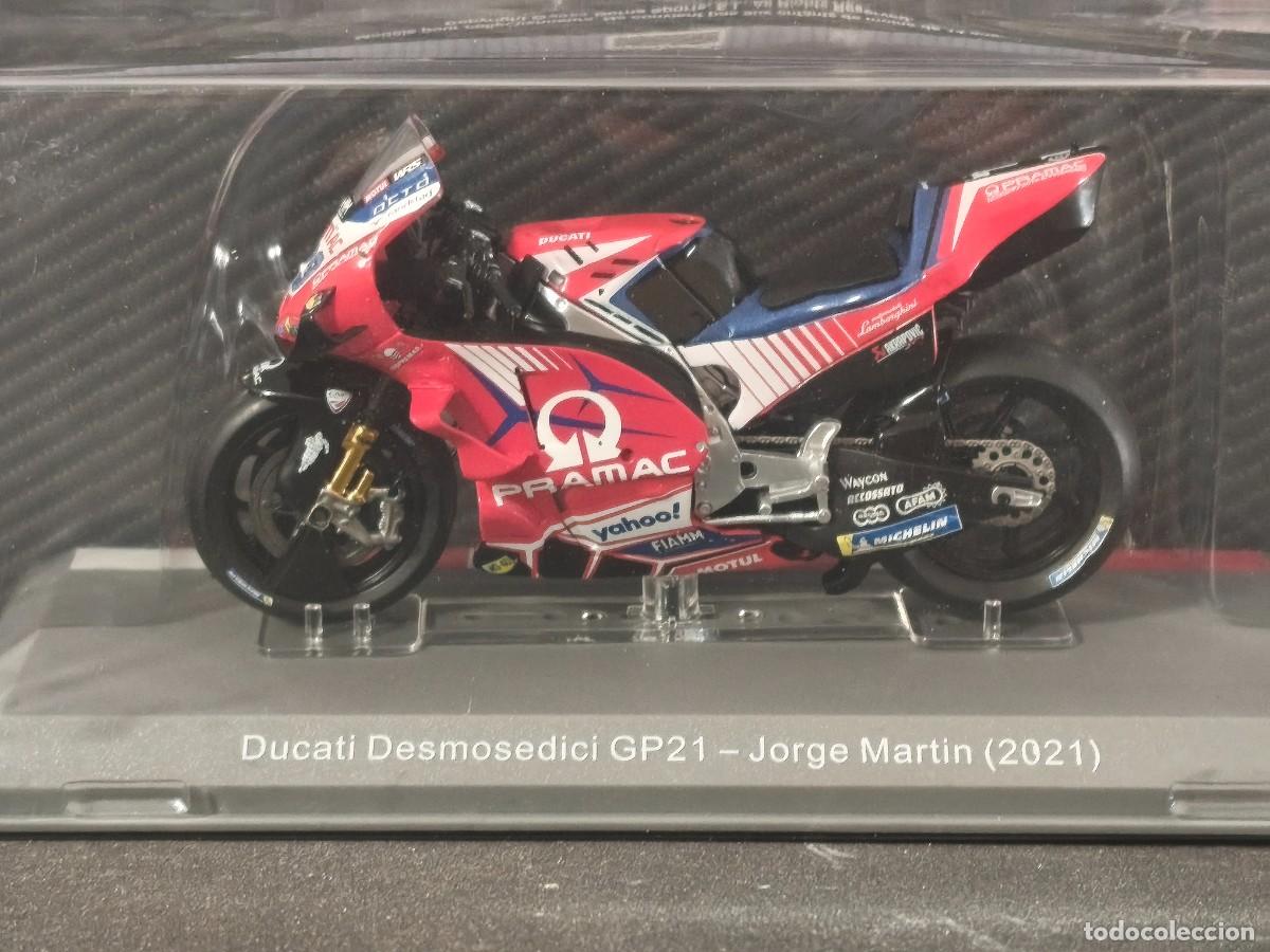 Motos a escala: Moto GP. Ducati Desmocedici GP21. J. Mart&iacute;n 2021. Escala 1/18. Leer bien descripci&oacute;n