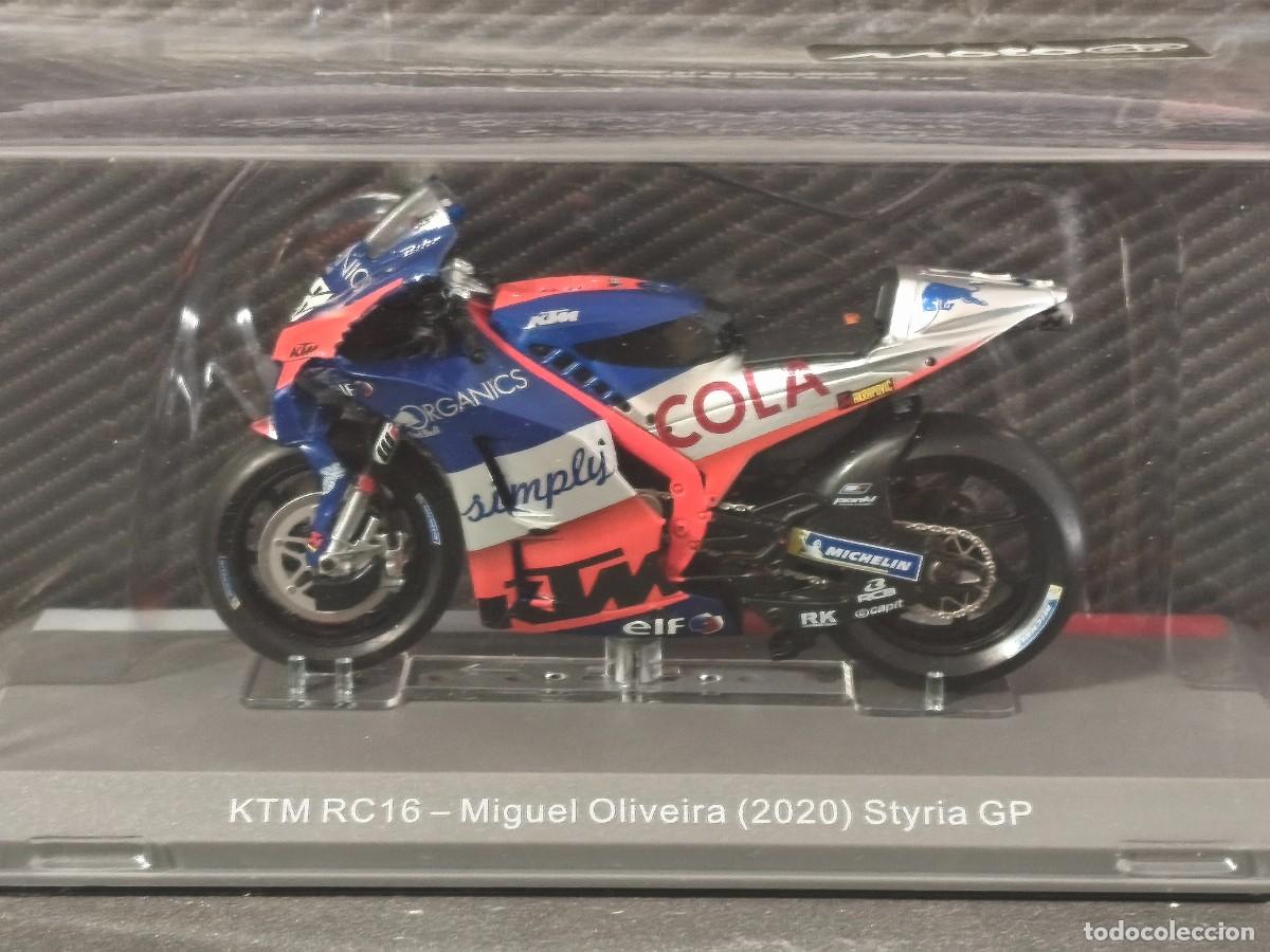 Motos a escala: Moto GP. KTM RC16. M. Oliveira-Styria 2020. Escala 1/18. Leer bien descripci&oacute;n