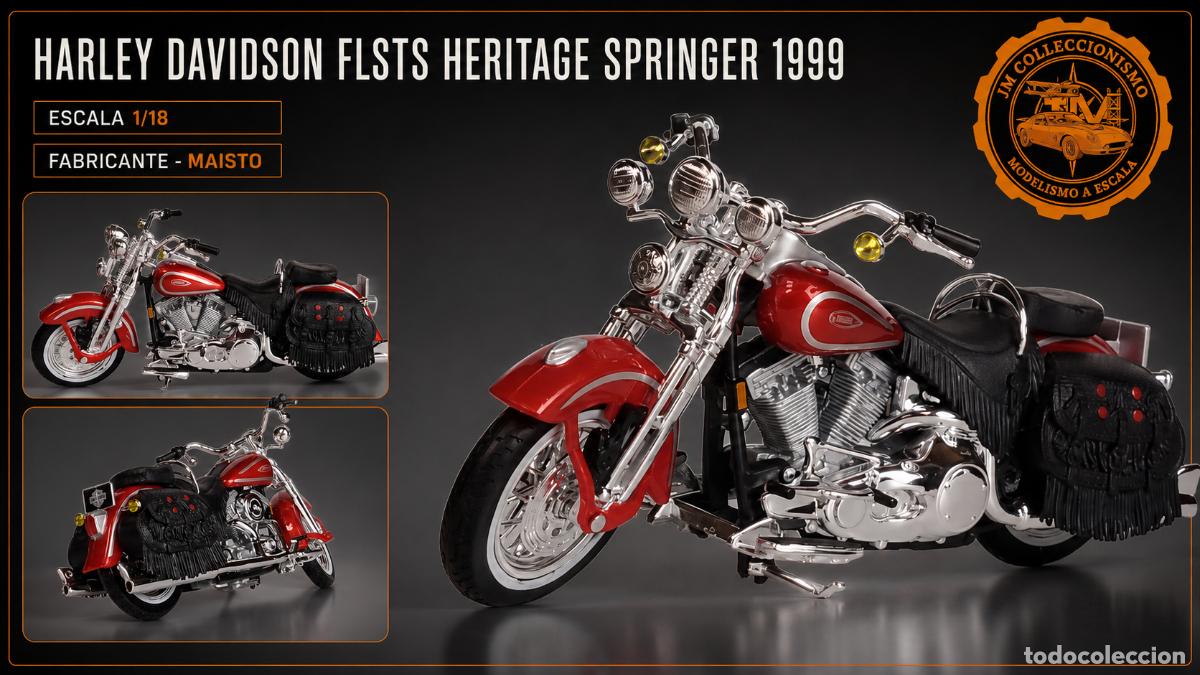 Motos a escala: Harley Davidson FLSTS Heritage Springer 1999