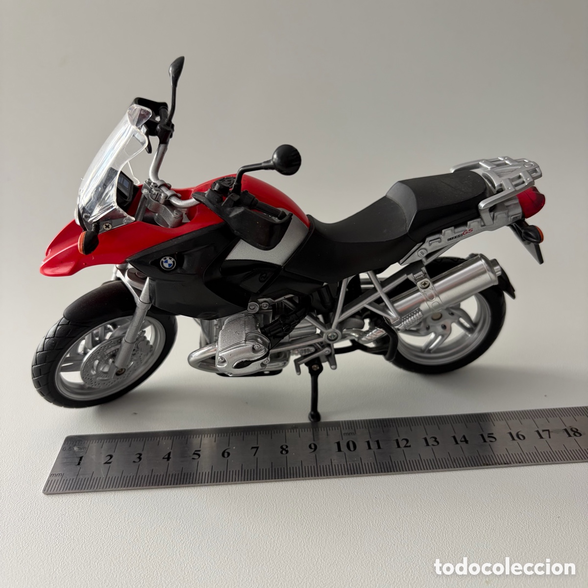 Motos a escala: moto bmw r 1200 gs maisto 18 cm. aprox. motocicleta miniatura