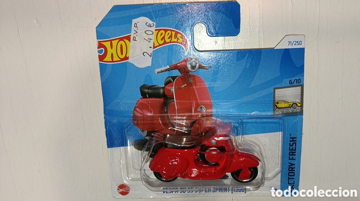 Motos a escala: HOTWHEELS MOTO VESPA 90 SUPER SPRINT 1966