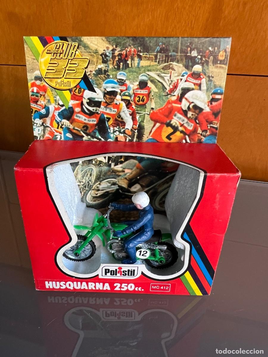 Motos &agrave; l'&eacute;chelle: MOTO HUSQVARNA 250 CC MC 412 POLISTIL ESCALA 1/24