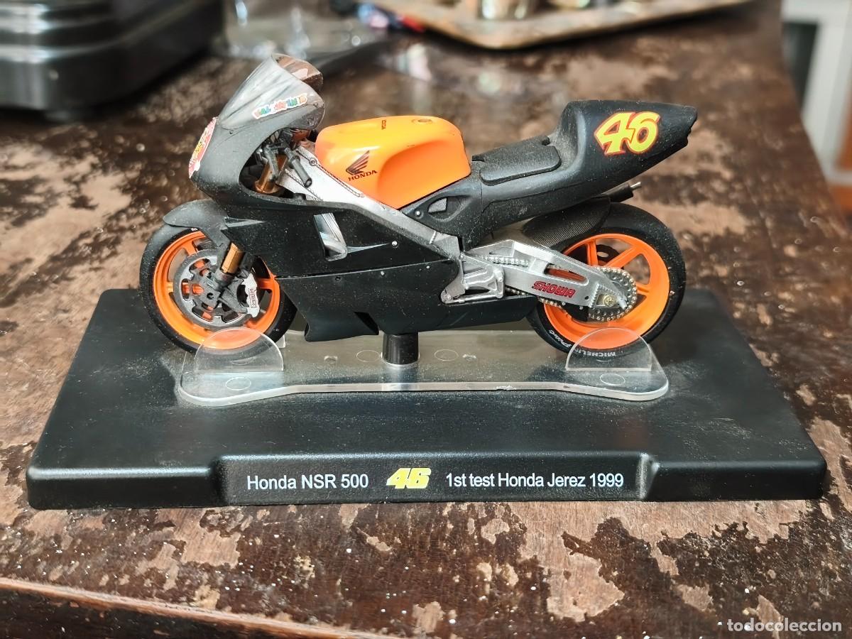 Motos a escala: Honda NSR 500.LEO MODELS ESCALA 1/18 1ST TEST HONDA JEREZ 1999 VALENTINO ROSSI