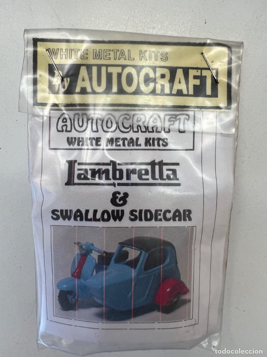 Motos &agrave; l'&eacute;chelle: LAMBRETTA SWALLOW SIDECAR AUTOCRAFT WHITE METAL KITS