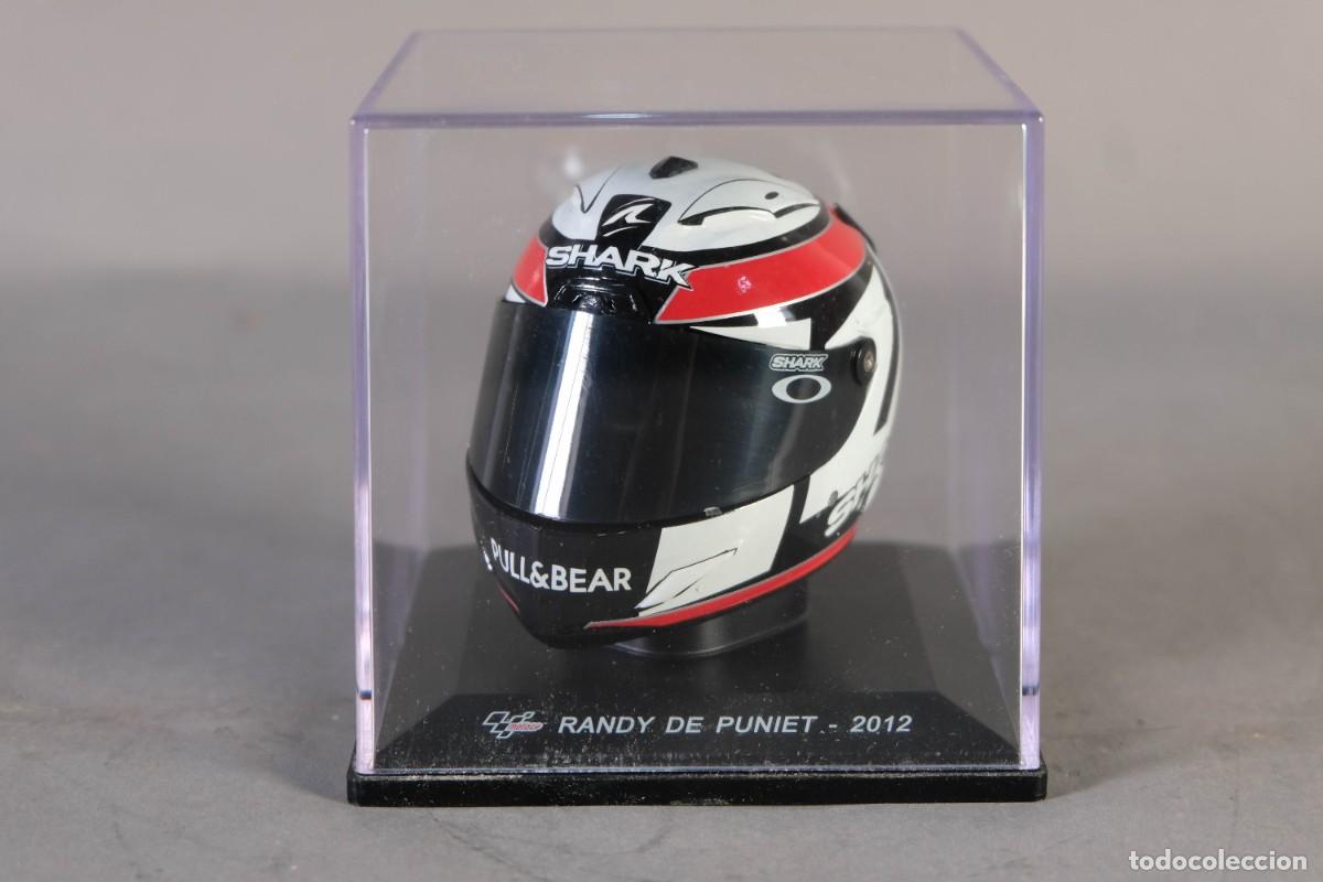 Motos em escala: R&eacute;plica casco MotoGP Randy de Puniet 2012 - ALTAYA escala 1:5