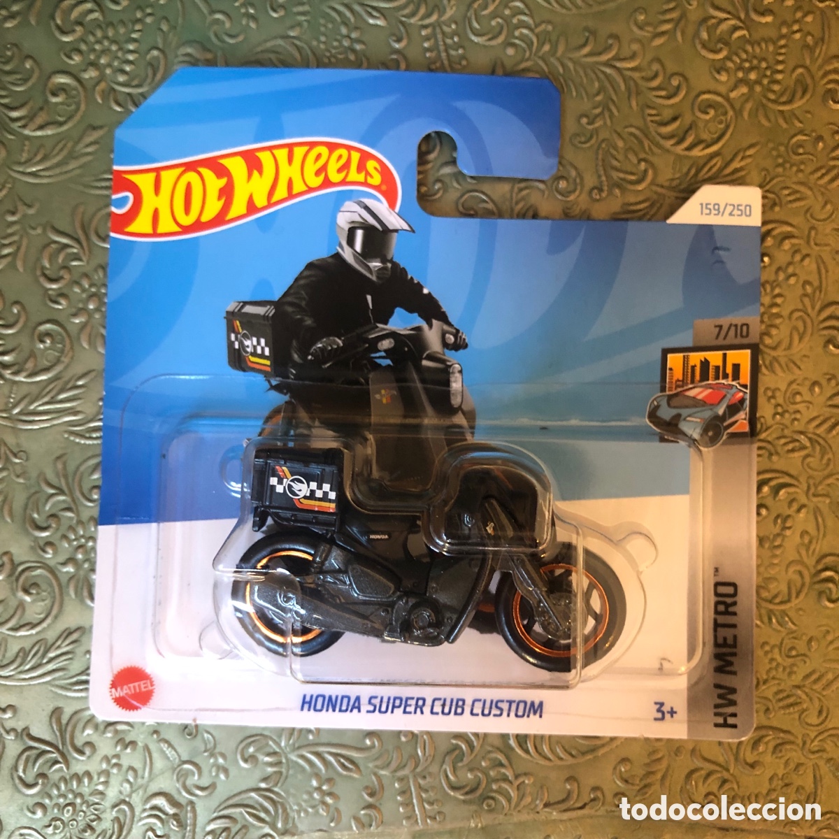 Motos a escala: Hot Wheels Honda Super Cub Custom TREASURE HUNT (TH) HW Metro 2024 - Nuevo en bl&iacute;ster