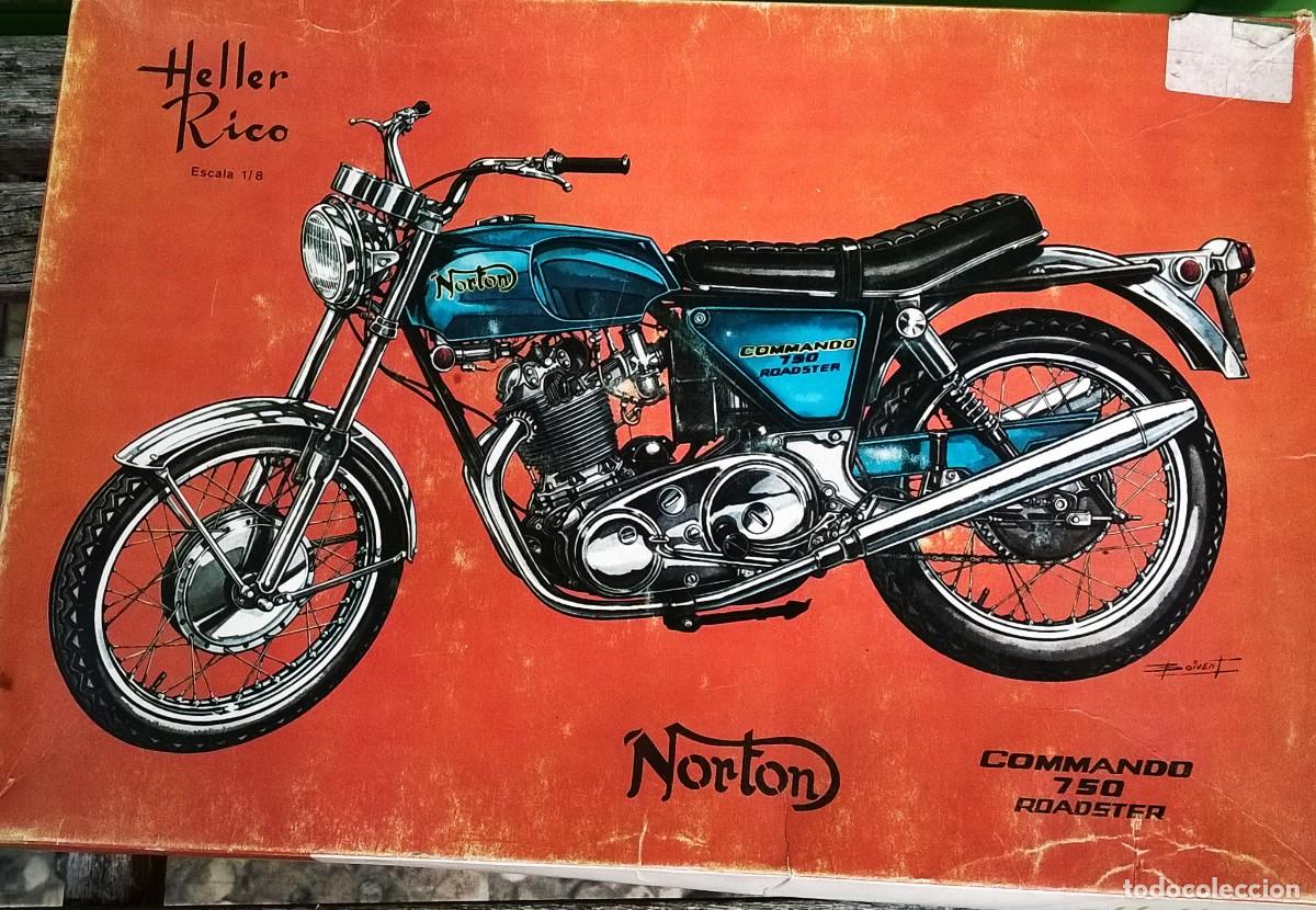 Motos a escala: NORTON COMMANDO 750 ROADSTER Heller Rico modelo a escala 1:8