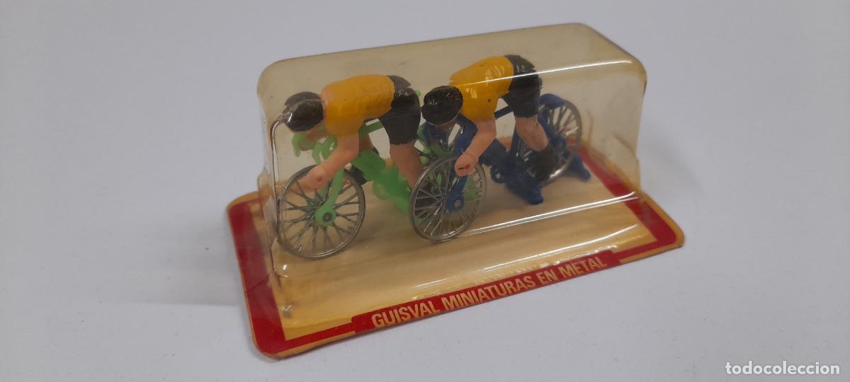 Motos a escala: ANTIGUO BLISTER DE CICLISTAS . REALIZADOS POR GUISVAL . ORIGINAL A&Ntilde;OS 80