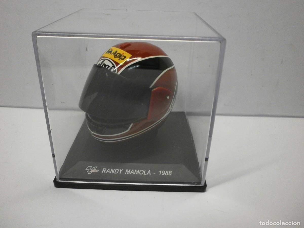 Motos a escala: casco moto gp randy mamola 1988