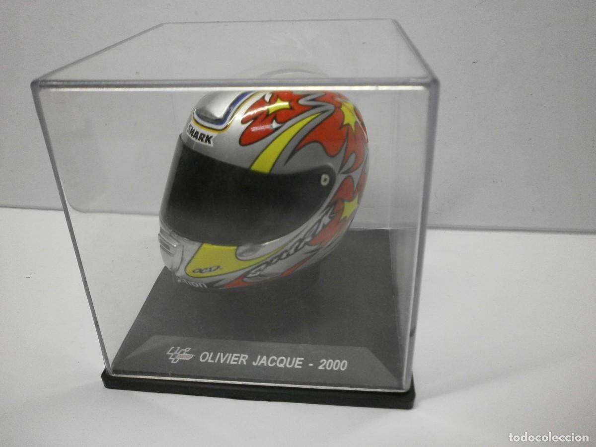 Motos a escala: casco moto gp olivier jacque 2000