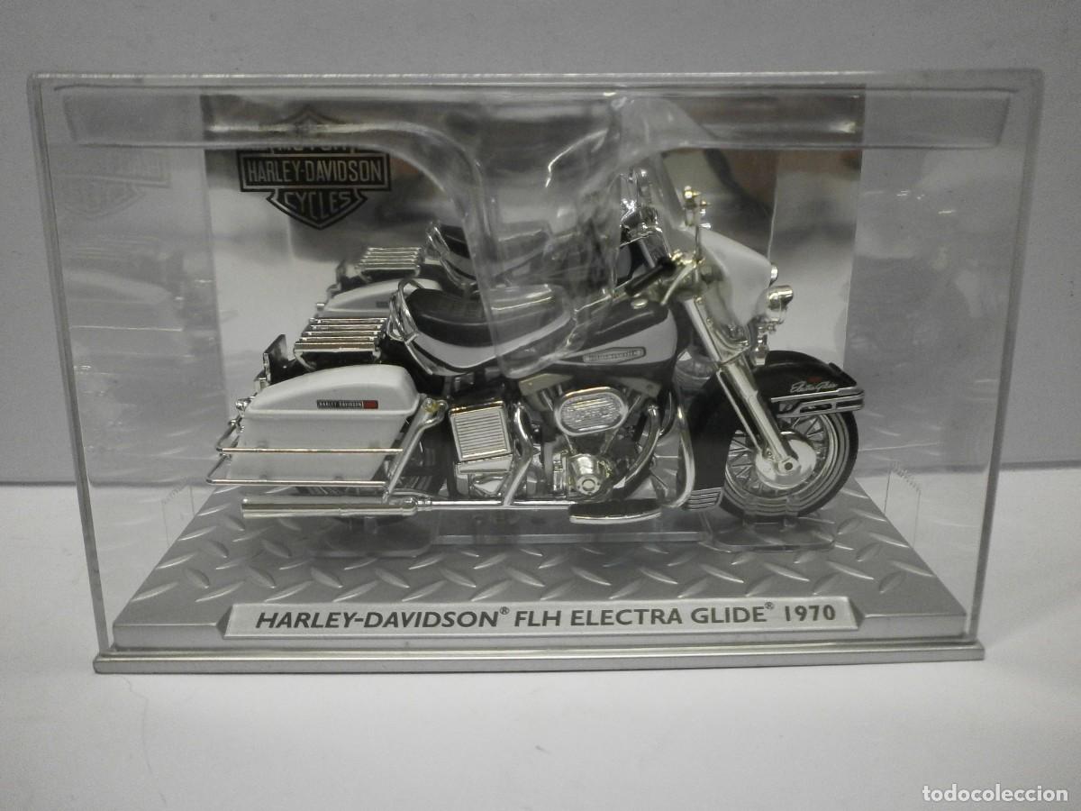 Motos a escala: moto esc 1/24 harley davidson flh electra glide 1970