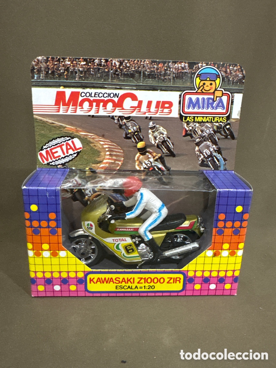 Motos a escala: Miniaturas MIRA,colecci&oacute;n motoclub*KAWASAKI Z1000 ZIR*NUEVA EN SU CAJA*ver fotos