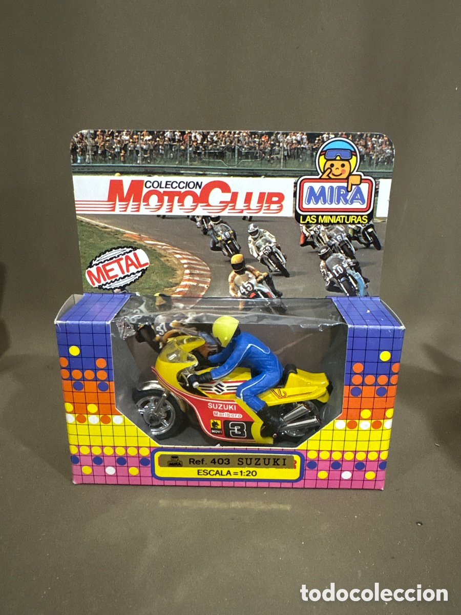 Motos a escala: Miniaturas MIRA,colecci&oacute;n motoclub*SUZUKI*NUEVA EN SU CAJA*ver fotos