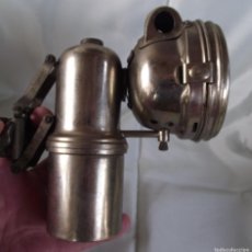 Motos: ANTIQUE FRENCH BICYCLE CARBIDE LAMP. Lote 375139204