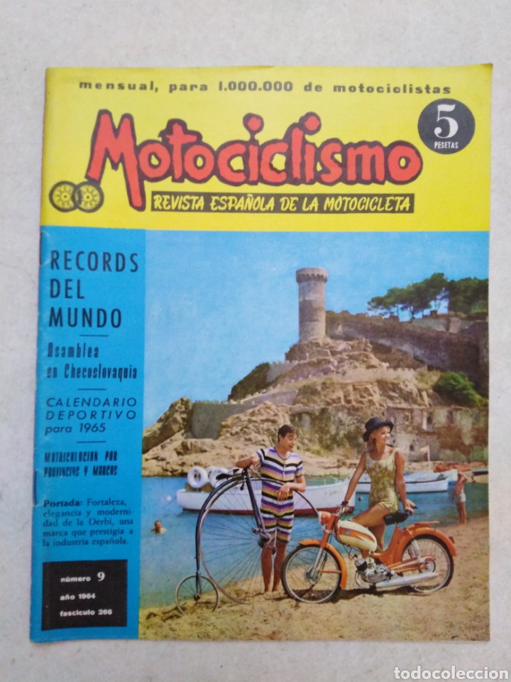 Motos: Revista Motociclismo número 9 año 1964 fasciculo 266 ( muy difícil de encontrar ) - Foto 1 - 266021708
