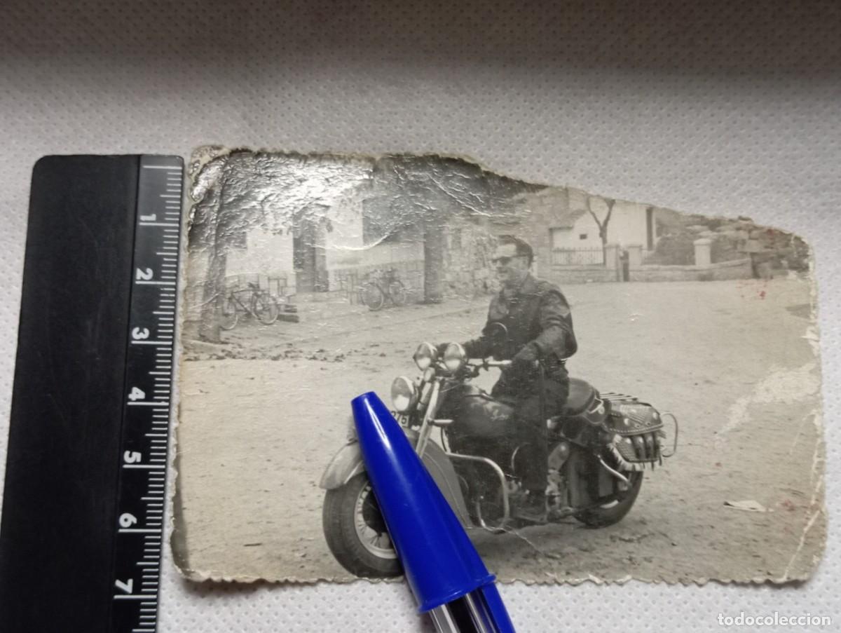 Motos: FOTOGRAFIA DE MOTOCICLETA INDIAN - MATRICULA DE MADRID