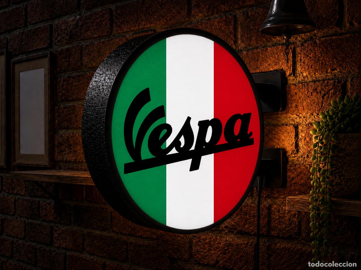 Motos: Cartel Luminoso Vespa LED