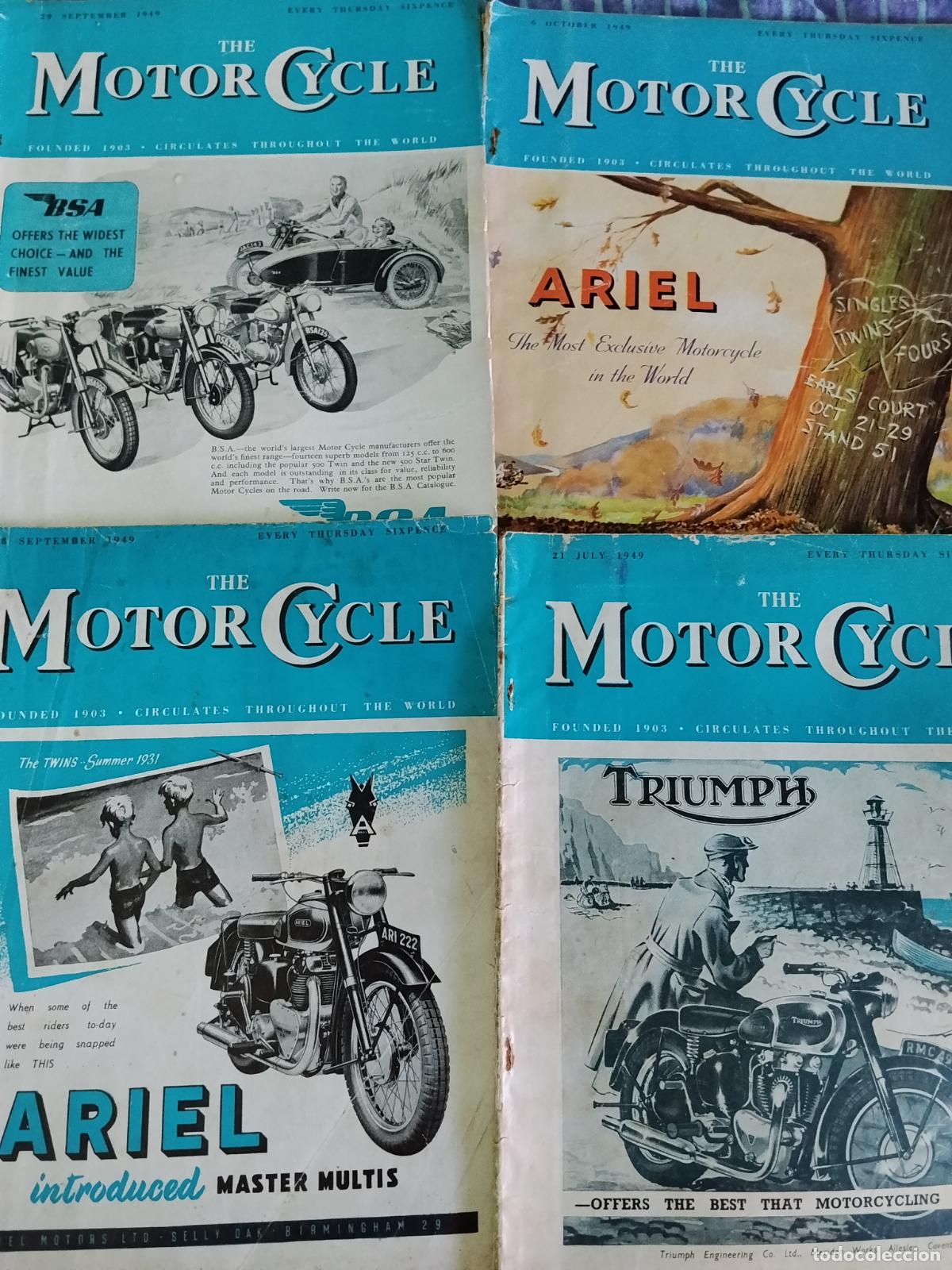 Motos: The Motor Cycle. A&ntilde;o 1.949 - 8 revistas