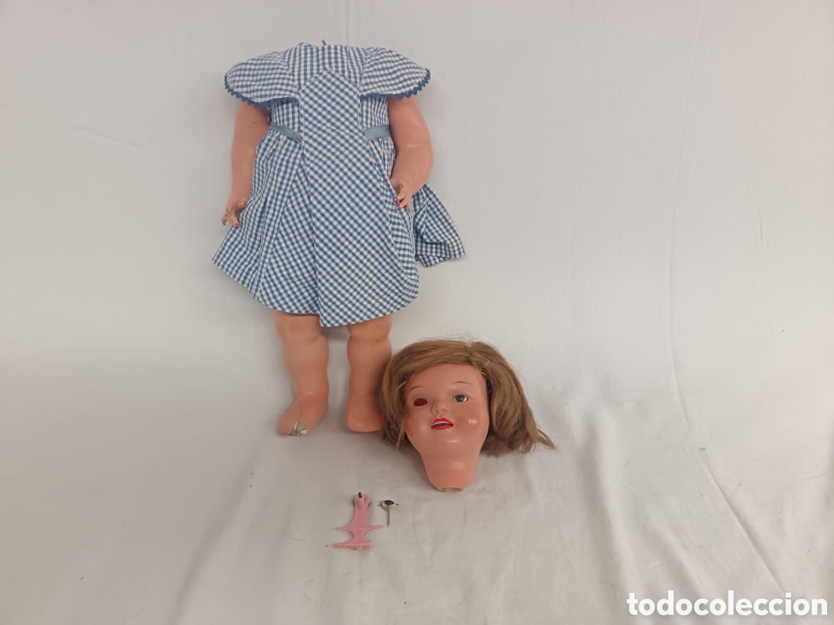 Mu&ntilde;eca Cayetana: ANTIGUA MU&Ntilde;ECA CAYETANA O SIMILAR, MARCADA DIANA, PARA RESTAURAR