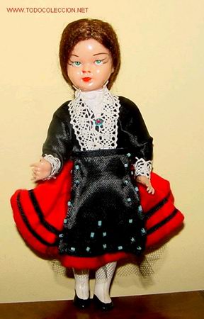 Mu&ntilde;eca espa&ntilde;ola clasica: MU&Ntilde;ECA DE CELULOIDE DURO A&Ntilde;OS 60 - Foto 1
