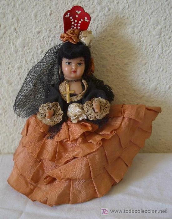 Mu&ntilde;eca espa&ntilde;ola clasica: CLAVARIESA DE CELULOIDE,A&Ntilde;OS 50 - Foto 1