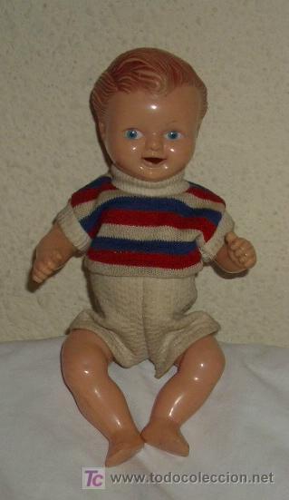 Mu&ntilde;eca espa&ntilde;ola clasica: MU&Ntilde;ECO DARD&Iacute;N DE CELULOIDE,A&Ntilde;OS 50 - Foto 1
