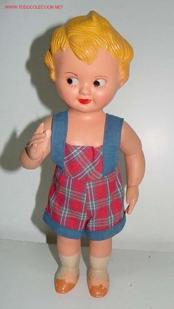 Mu&ntilde;eca espa&ntilde;ola clasica: MU&Ntilde;ECO DE CELULOIDE COMLETAMENTE ORIGINAL - Foto 1