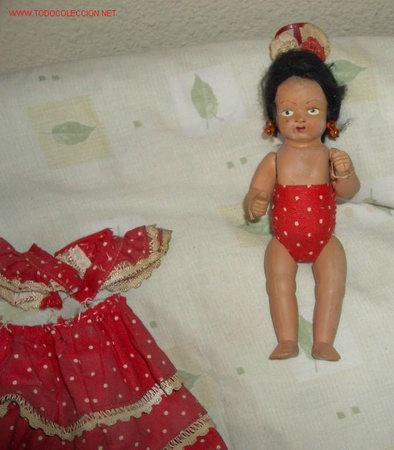 Mu&ntilde;eca espa&ntilde;ola clasica: MU&Ntilde;ECA FOLKL&Oacute;RICA DE CELULOIDE,A&Ntilde;OS 50 - Foto 2