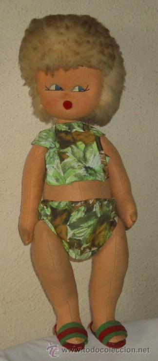 Mu&ntilde;eca espa&ntilde;ola clasica: MU&Ntilde;ECA DE FIELTRO DE PPIO DE LOS 50 - Foto 1